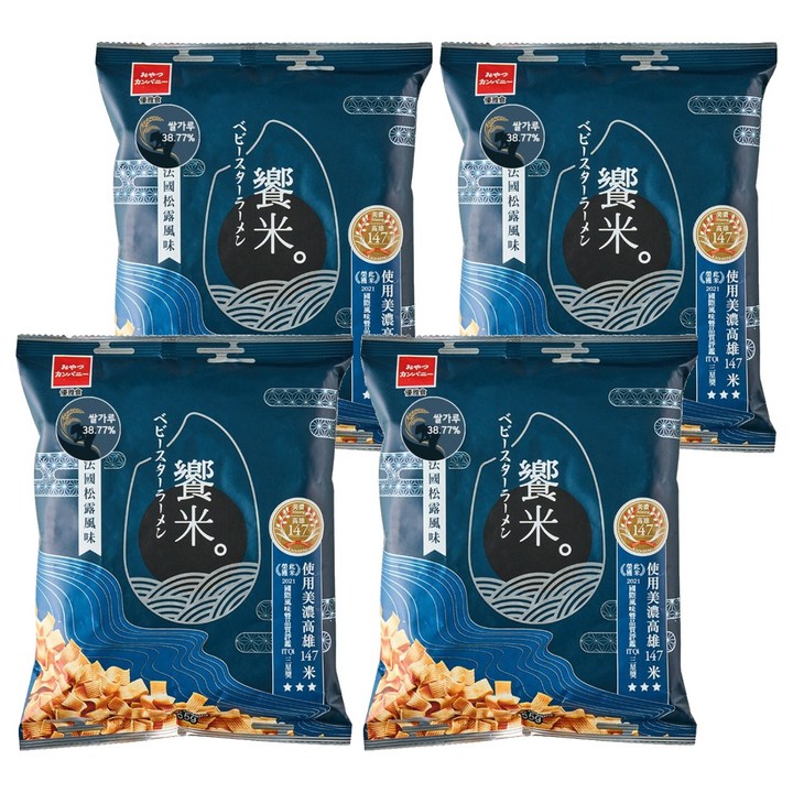 베이비스타 쌀 라면과자 트러플향, 55g, 4개