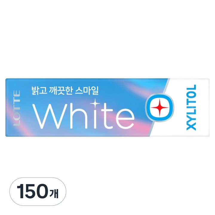 롯데자일리톨 자일리톨 화이트 껌, 24g, 150개