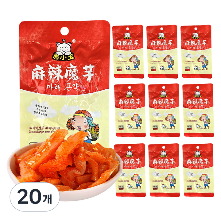 마소옥 마라곤약 10개입, 250g, 20개