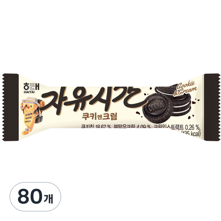 자유시간 쿠키앤크림, 30g, 80개
