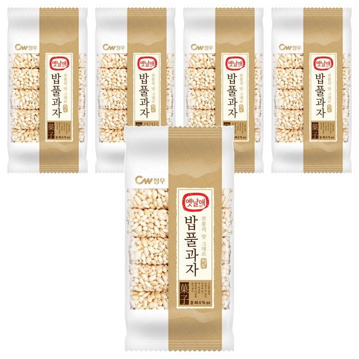 청우식품 밥풀과자, 130g, 5개