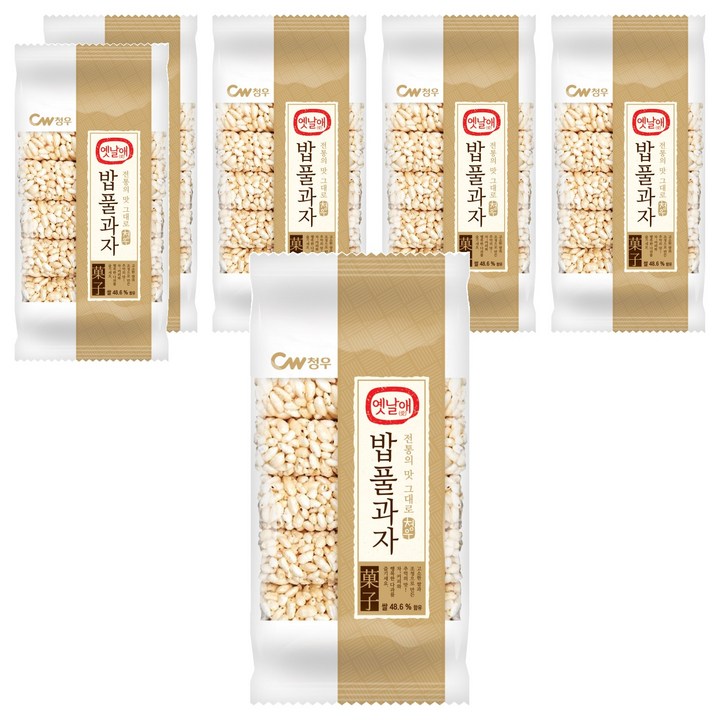 청우식품 밥풀과자, 130g, 6개
