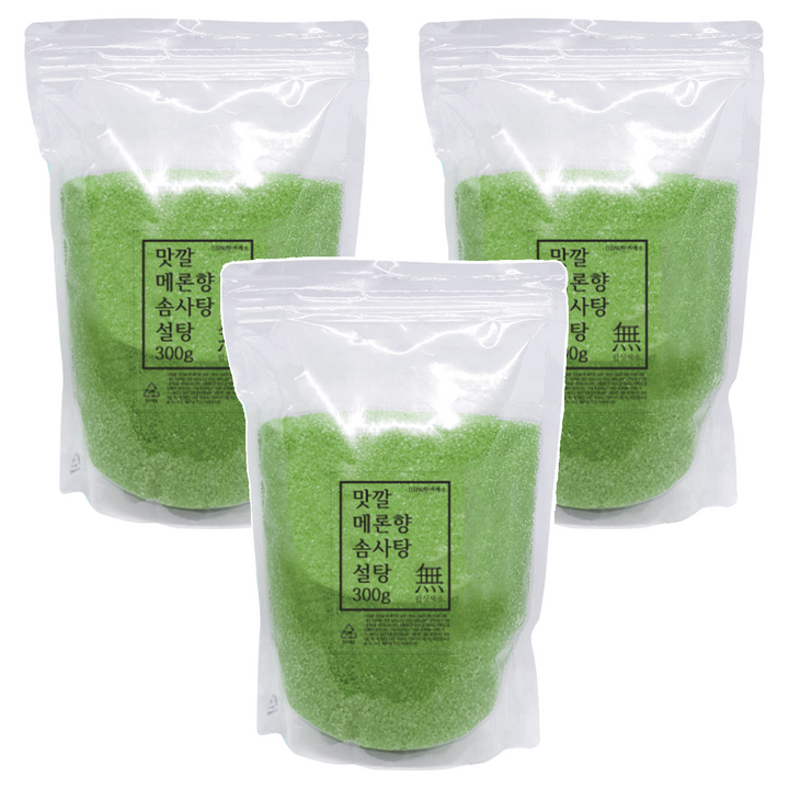 맛깔 메론향 솜사탕 설탕 30인분, 300g, 3개