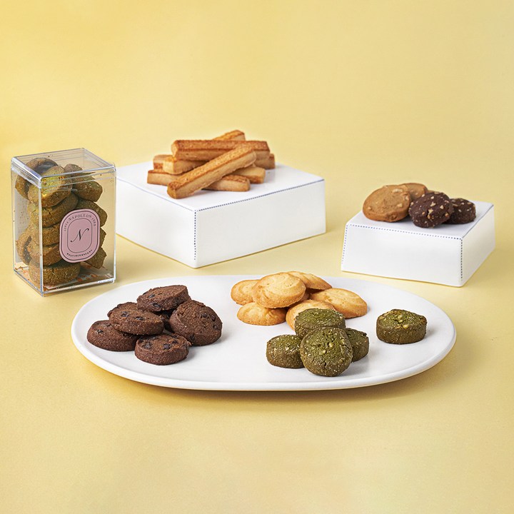 나폴레옹 미니쿠키 6종 선물세트 + 쇼핑백, 579g, 1개입, 1세트