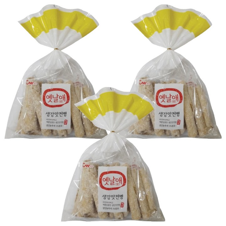청우식품 옛날애 생강전병, 250g, 3개