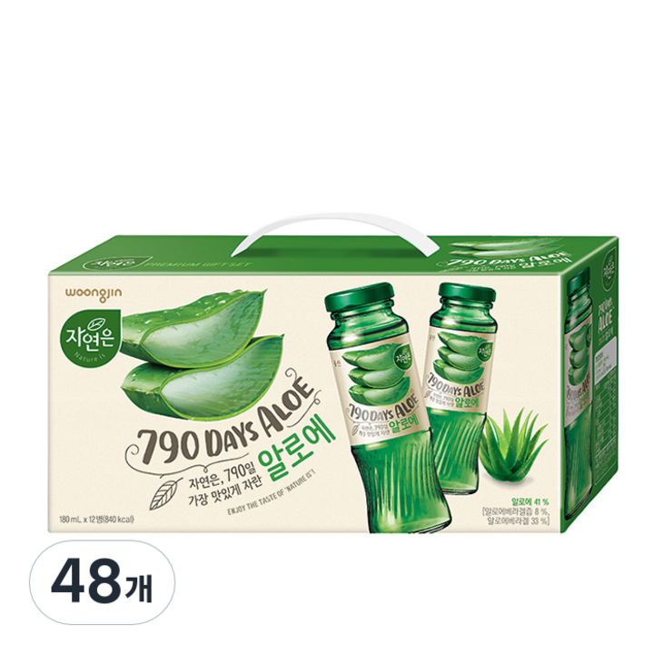 자연은 알로에, 180ml, 48개