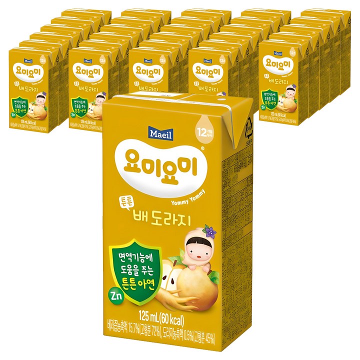 요미요미 튼튼 배도라지, 125ml, 72개