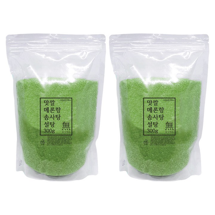 맛깔 메론향 솜사탕 설탕 30인분, 300g, 2개