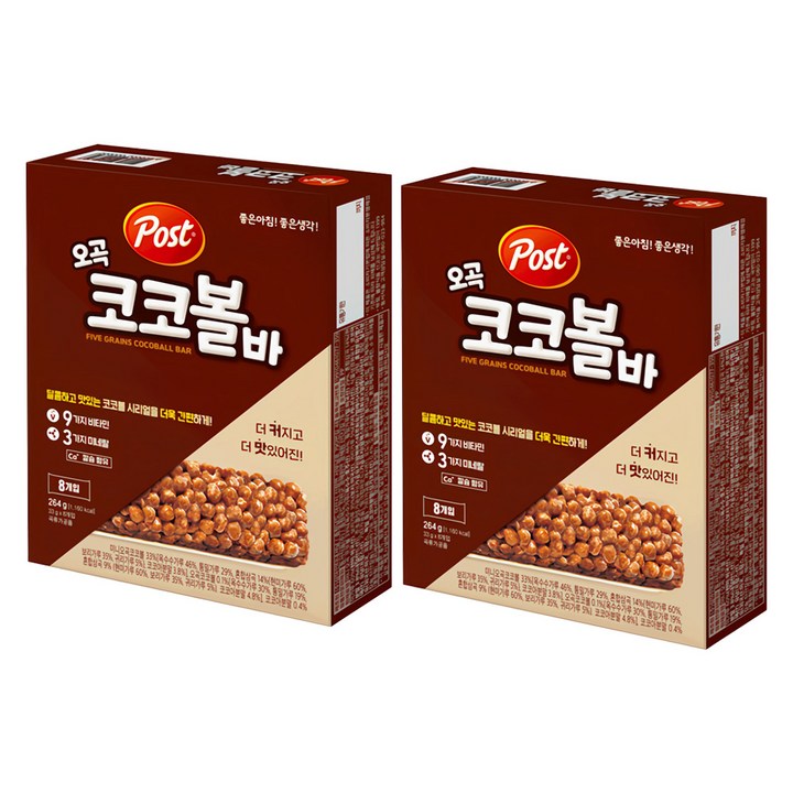 포스트 오곡 코코볼바, 264g, 2개