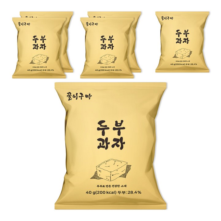 꿀이구마 두부 과자, 40g, 6개
