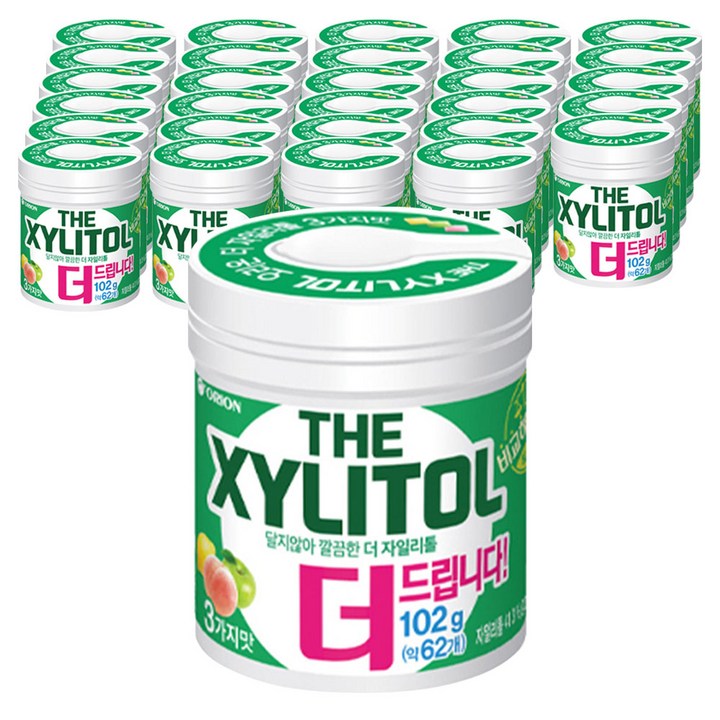 오리온 달지않아 깔끔한 더 자일리톨, 102g, 30개