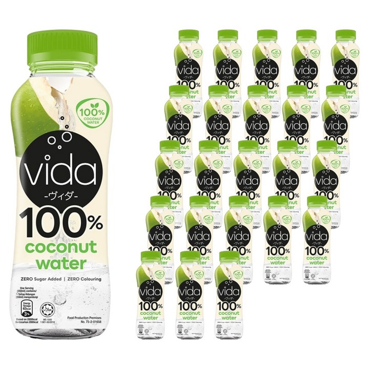 비다 코코넛 워터 100%, 350ml, 24개