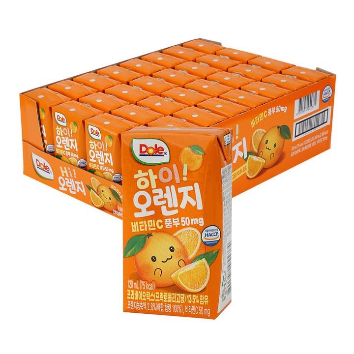 돌 하이 오렌지 주스, 120ml, 32개