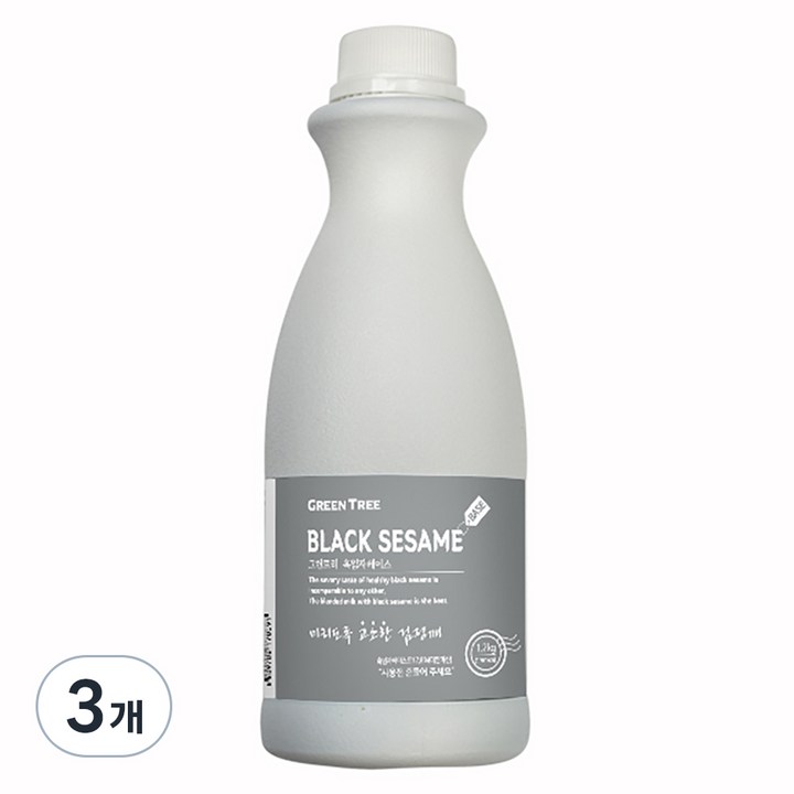 GreenTree 흑임자 베이스, 3개, 1.2kg