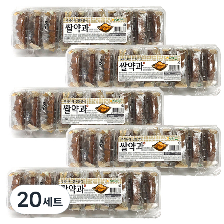 농협 아름찬 우리나라 전통간식 쌀약과 10p, 350g, 20세트