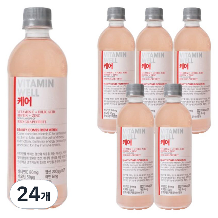 비타민웰 케어 자몽맛 비타민음료, 24개, 500ml