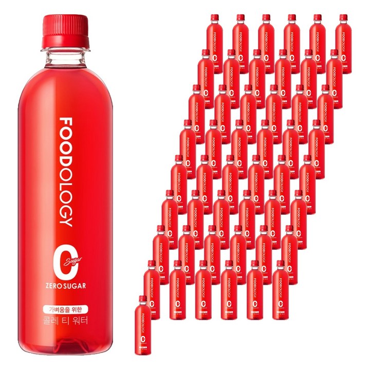 푸드올로지 콜레 티 워터 제로슈가, 500ml, 60개