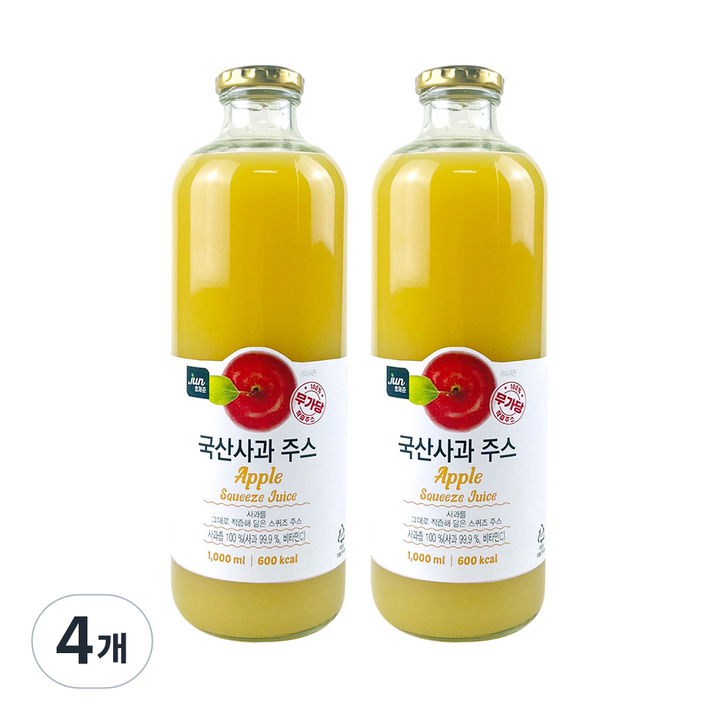 호재준 국산사과주스, 1L, 4개