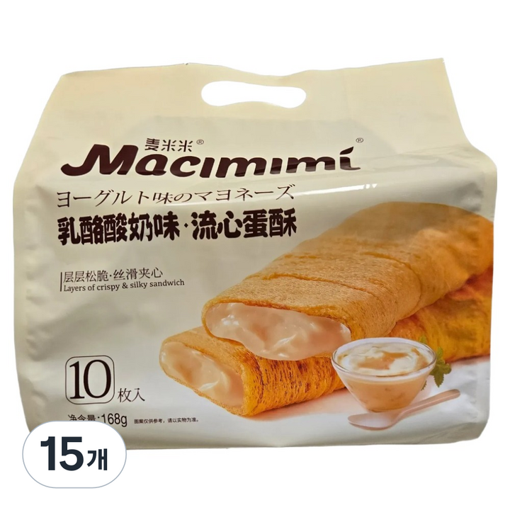 마치미미 부드러운 치즈 요구르트 크리스피, 168g, 15개
