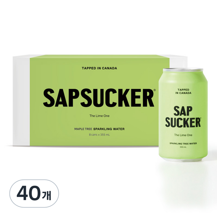 메이플 스파클링 워터 라임, 355ml, 40개