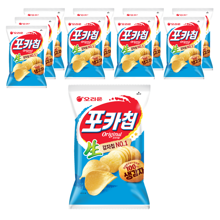 오리온 포카칩 오리지널, 66g, 10개