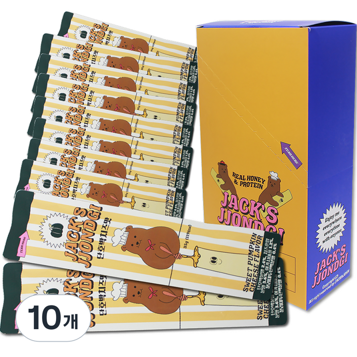 잭스허니 잭스쫀드기 단호박치즈맛 10p, 350g, 10개