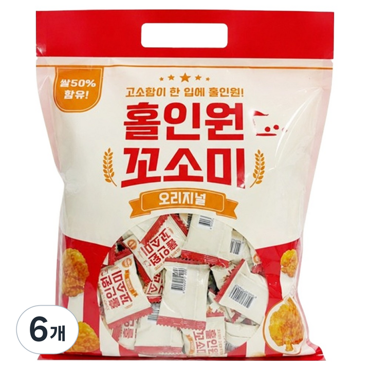 홀인원 꼬소미 쌀과자, 310g, 6개