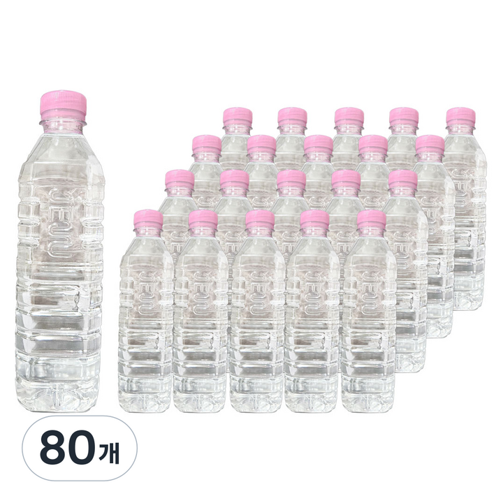 용암해수로 만든 무라벨 제주라바, 80개, 500ml