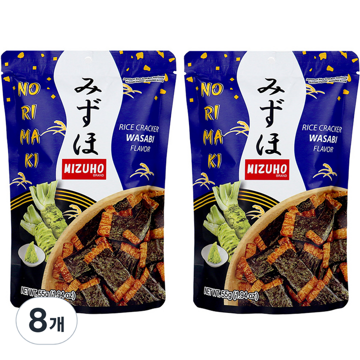 미즈호 노리마끼 와사비, 8개, 55g