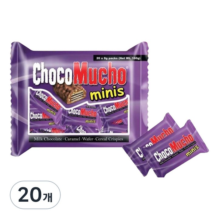 초코무초 미니 초코바, 160g, 20개