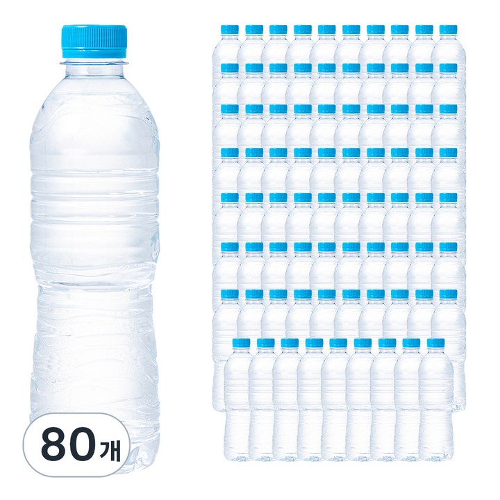 탐사 샘물 무라벨, 500ml, 80개
