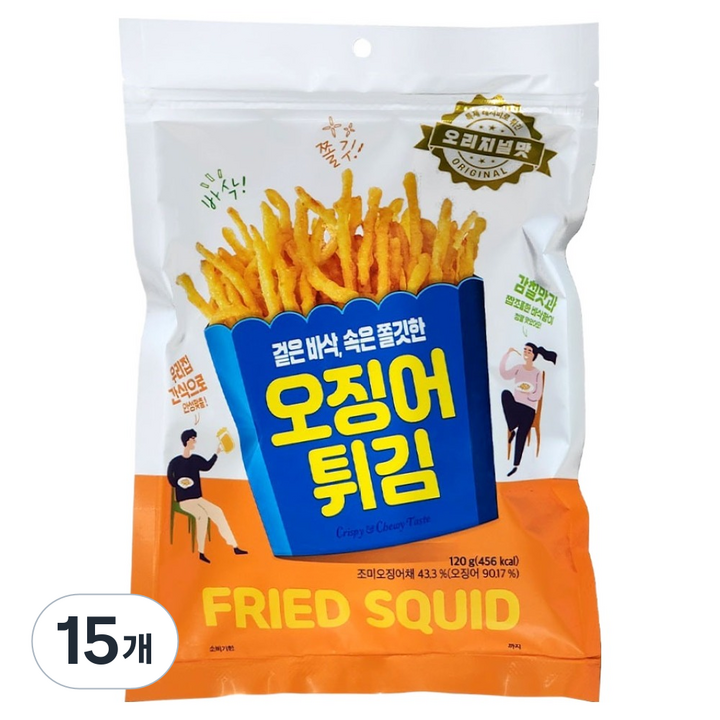 정화식품 오징어 튀김, 120g, 15개