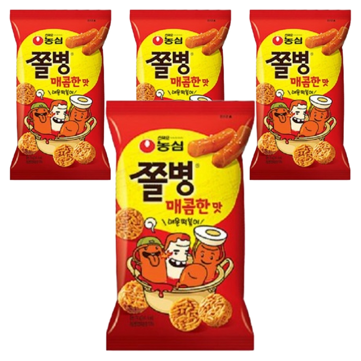쫄병스낵 매콤한맛, 82g, 4개