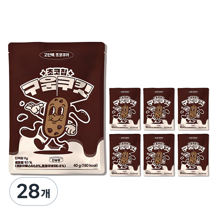단슐랭 구움쿠킷 초코칩, 40g, 28개