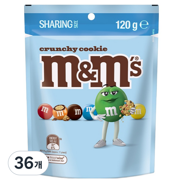 엠앤엠즈 크런치 쿠키, 120g, 36개