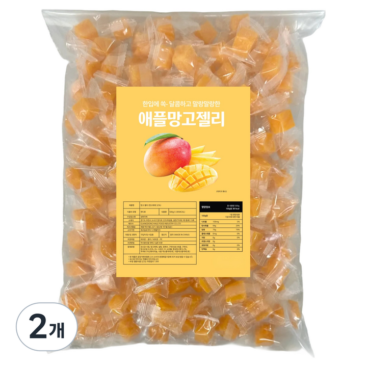 애플망고 젤리, 500g, 2개