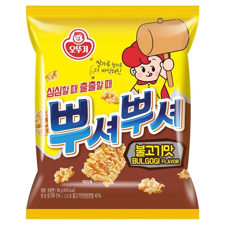 오뚜기 뿌셔뿌셔 불고기맛, 90g, 1개