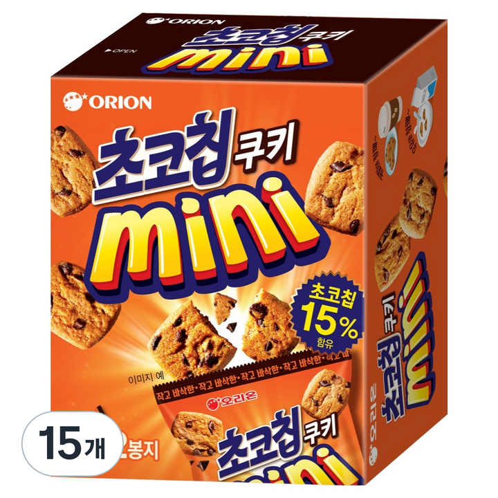 오리온 초코칩쿠키 미니, 90g, 15개