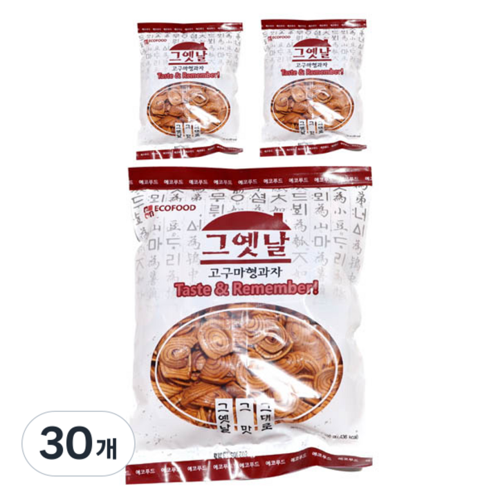에코푸드 그옛날 고구마형과자, 350g, 30개