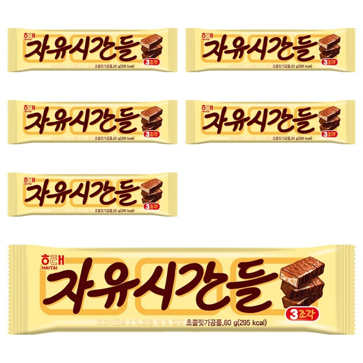 자유시간 들 초코바, 60g, 6개