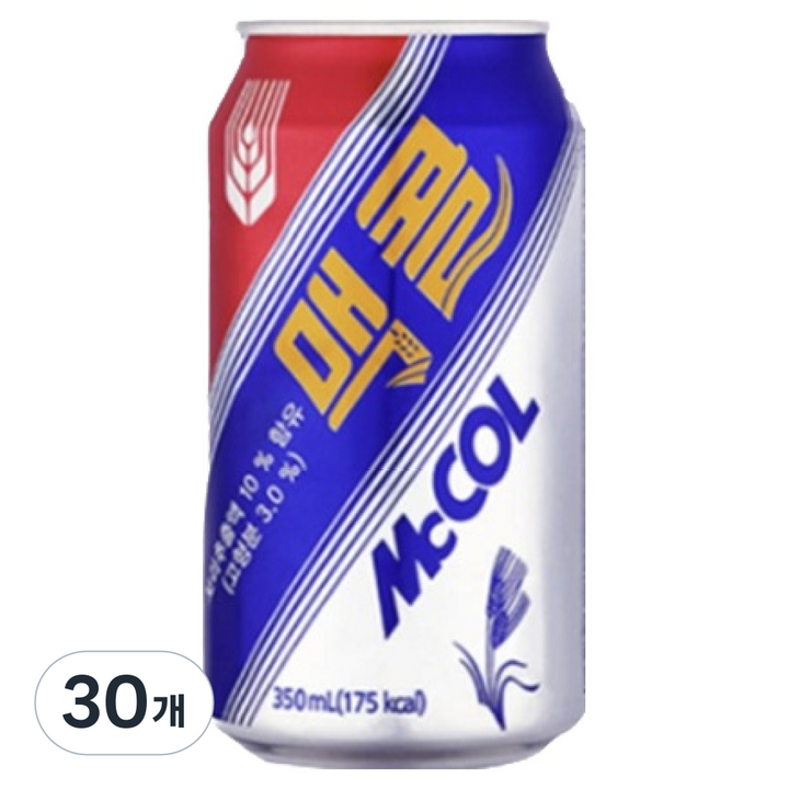 맥콜 탄산음료, 350ml, 30개