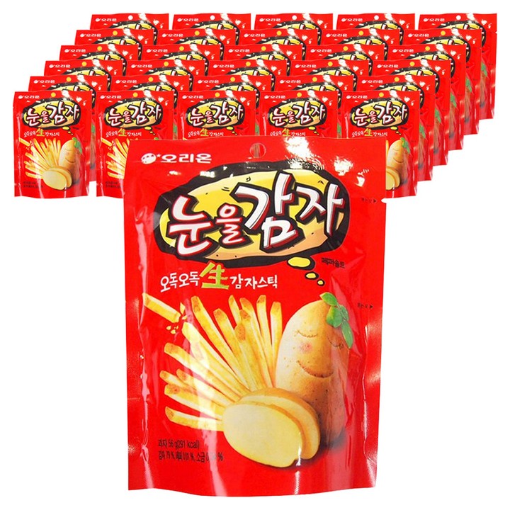 오리온 눈을감자 스낵, 56g, 30개