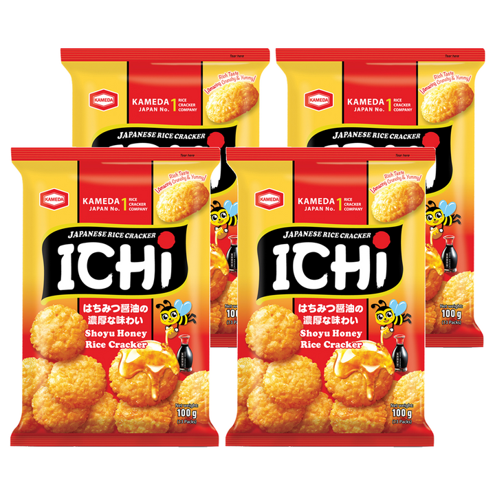 카메다 이치 쌀과자 소유허니, 100g, 4개