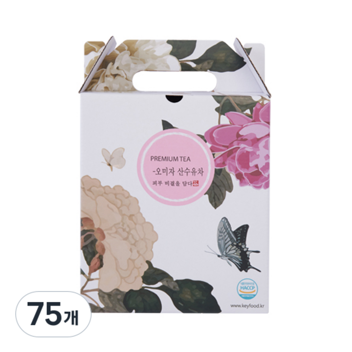 키푸드 오미자 산수유차, 120ml, 75개