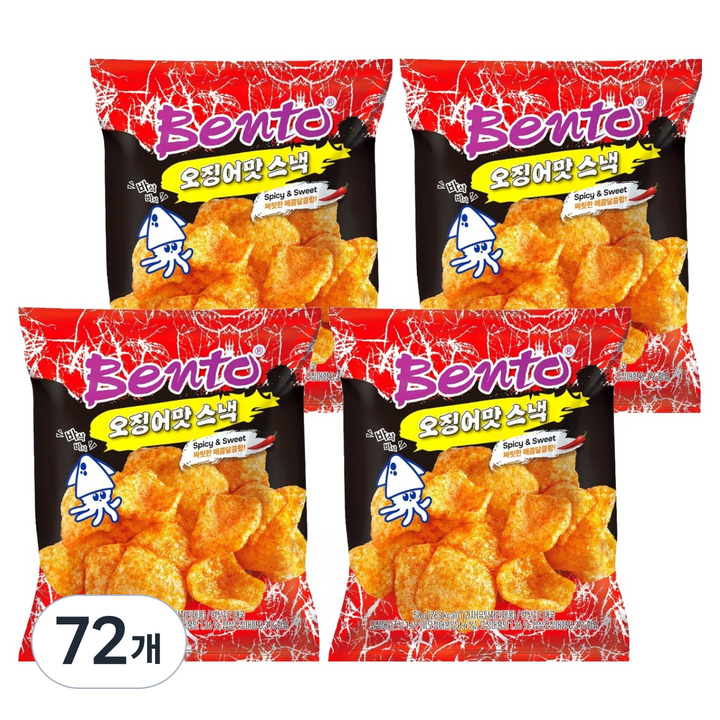 벤토 오징어맛 스낵, 50g, 72개