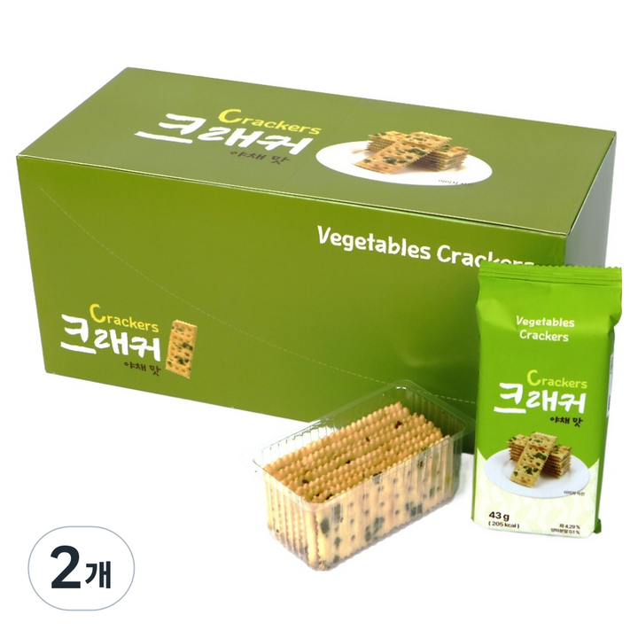 크래커 야채맛 12p, 516g, 2개