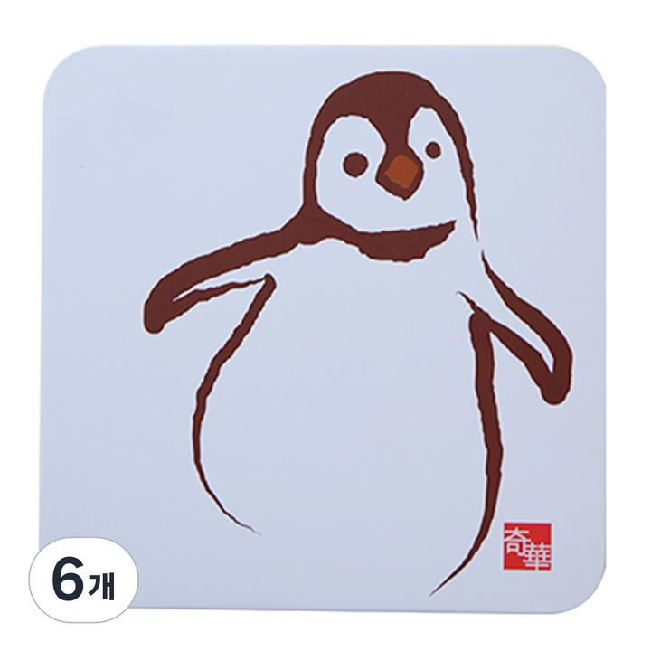 기화병가 펭귄쿠키, 198g, 6개