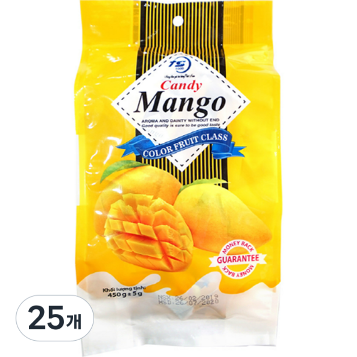 티에스 망고맛 젤리, 450g, 25개