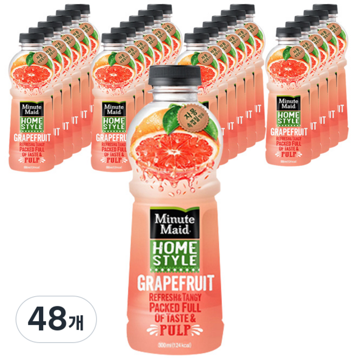 미닛메이드 홈스타일 자몽주스, 300ml, 48개