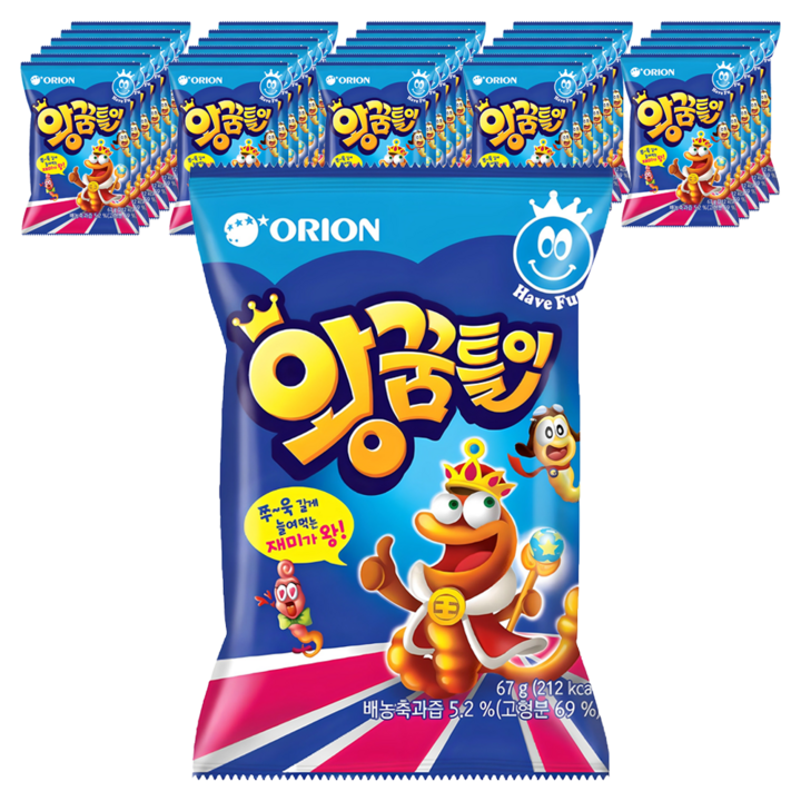 오리온 왕꿈틀이, 67g, 40개